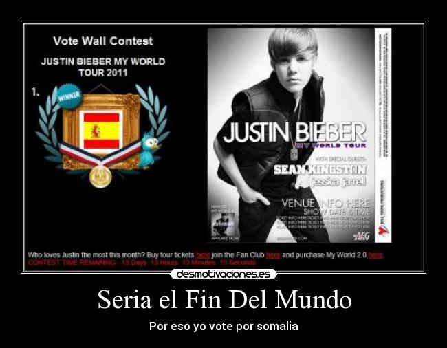 Seria el Fin Del Mundo - Por eso yo vote por somalia