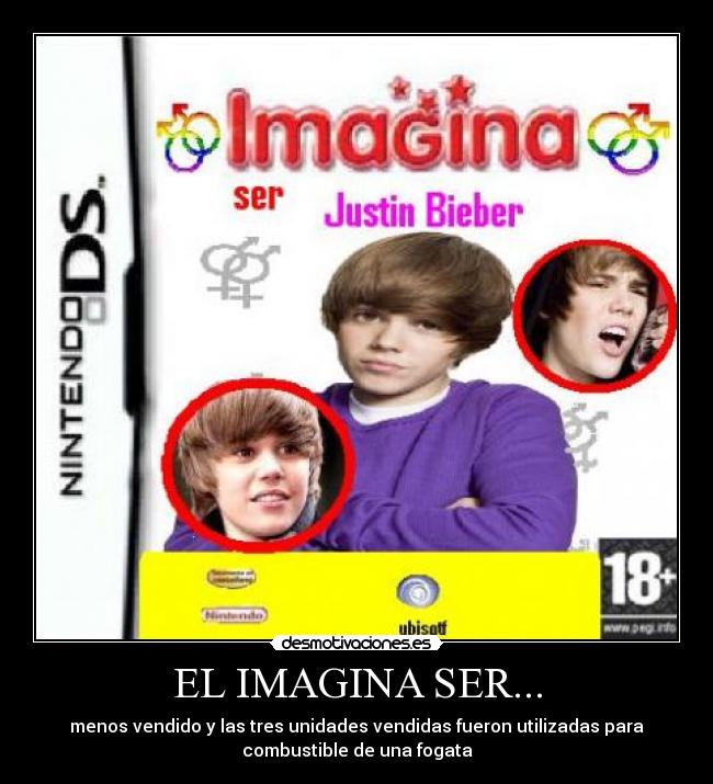 carteles imagina justin biber fogata gay desmotivaciones