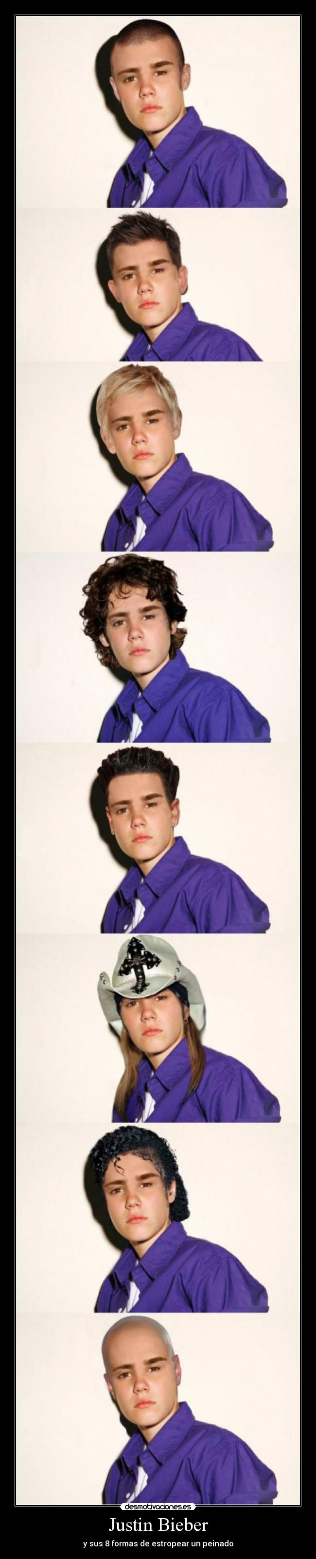 Justin Bieber - y sus 8 formas de estropear un peinado