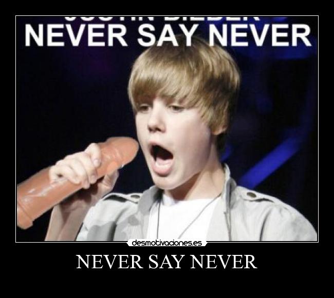 NEVER SAY NEVER -