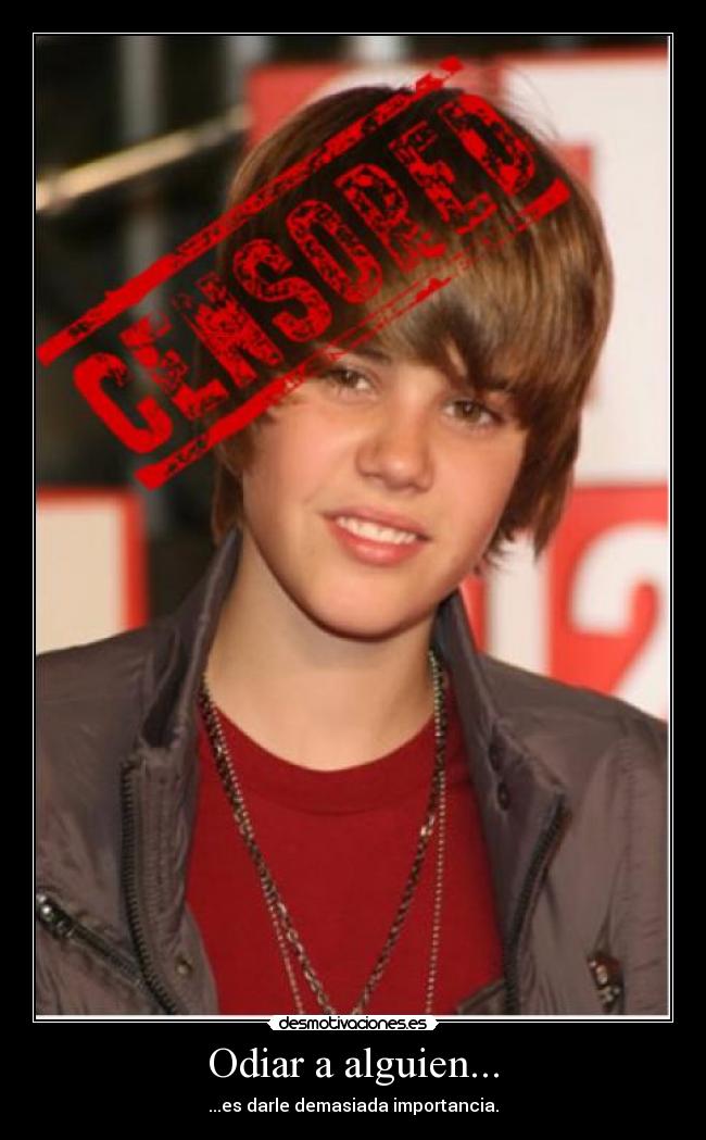Odiar a alguien... -