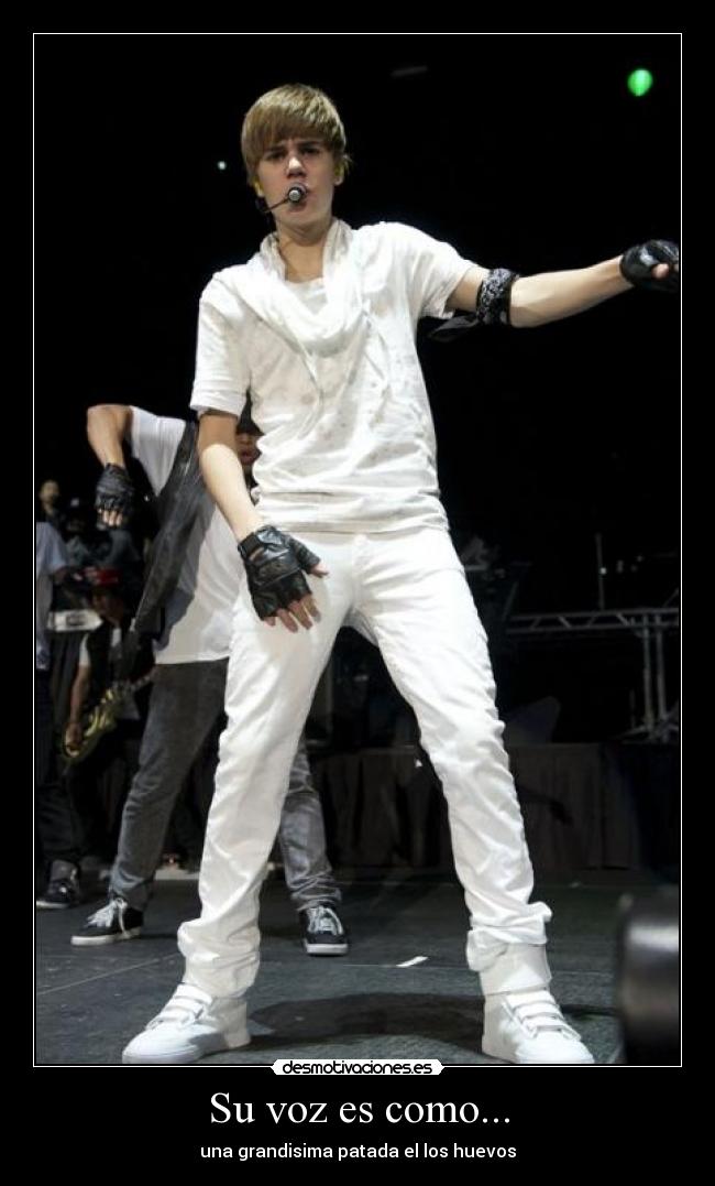 Su voz es como... -