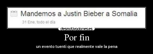 Por fin - un evento tuenti que realmente vale la pena