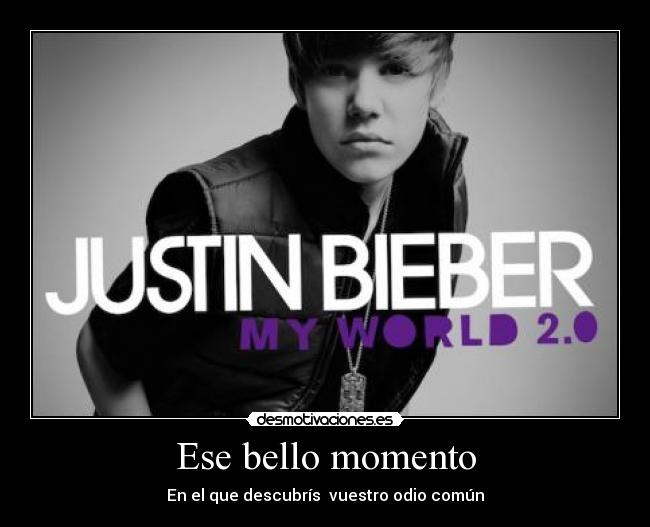 Ese bello momento - En el que descubrís vuestro odio común