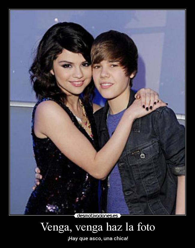 Venga, venga haz la foto - ¡Hay que asco, una chica!