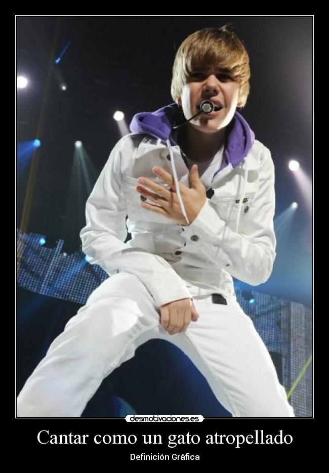 Cantar como un gato atropellado -