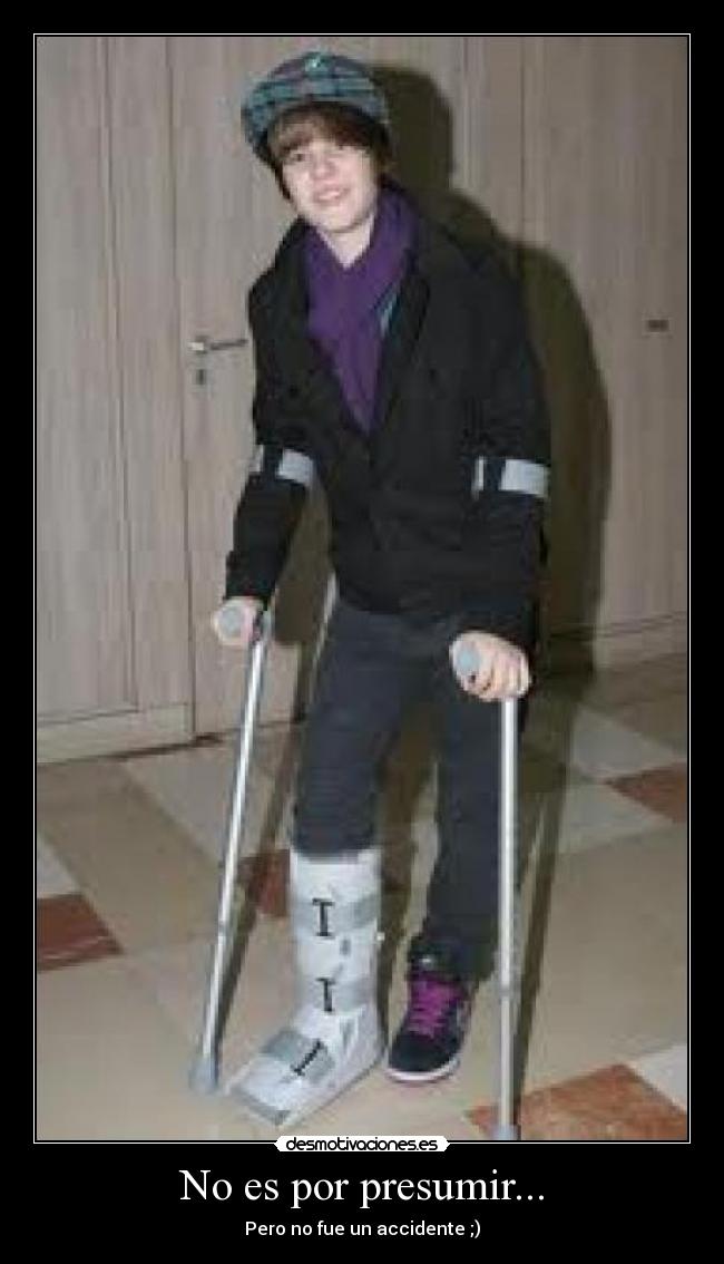 No es por presumir... - Pero no fue un accidente ;)