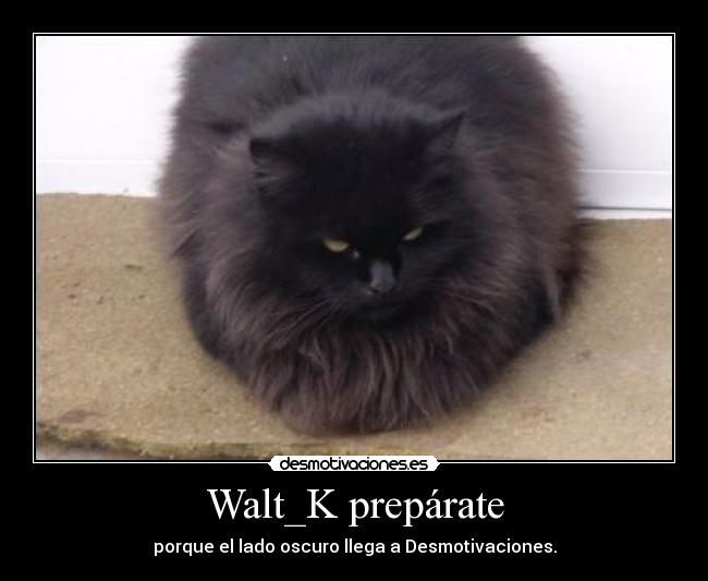 Walt_K prepárate - porque el lado oscuro llega a Desmotivaciones.