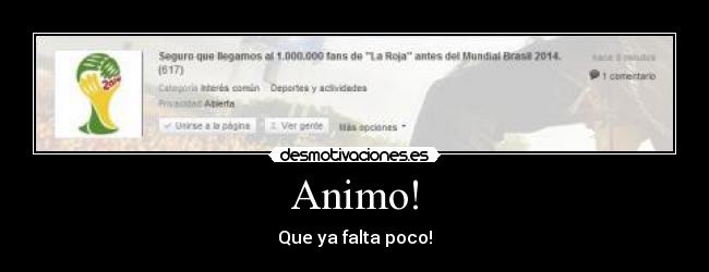 Animo! - Que ya falta poco!