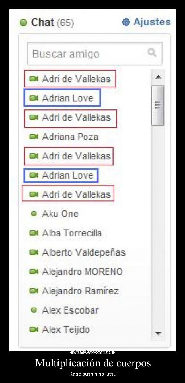 Multiplicación de cuerpos - Kage bushin no jutsu