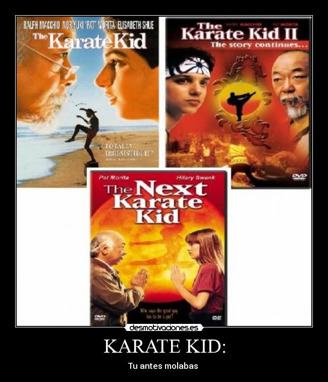 KARATE KID: - Tu antes molabas 