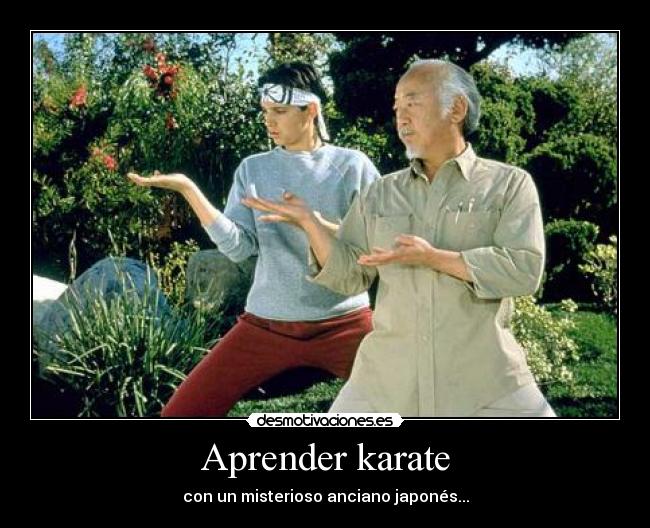 Aprender karate - con un misterioso anciano japonés...