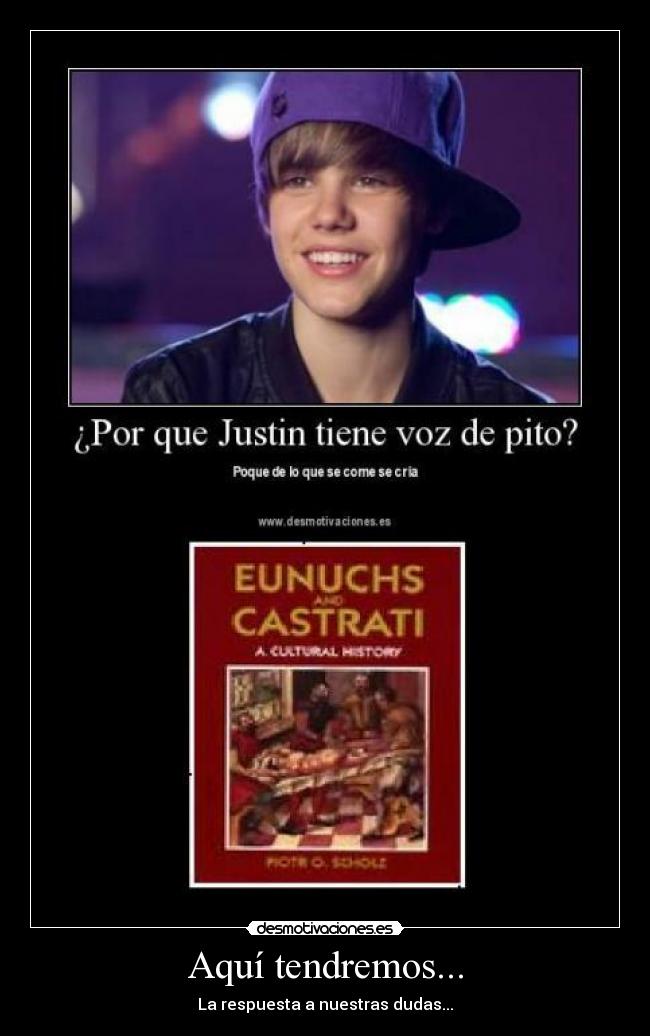 Aquí tendremos... - La respuesta a nuestras dudas...