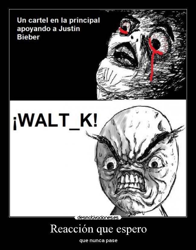 Reacción que espero -