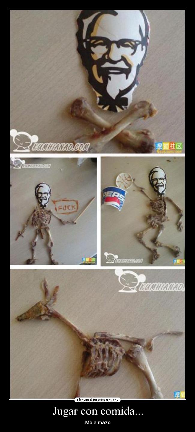 Jugar con comida... - Mola mazo