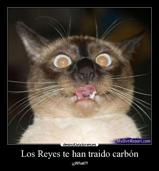 Los Reyes te han traido carbón - ¡¿What?!