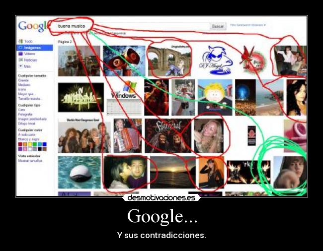 Google... - Y sus contradicciones.