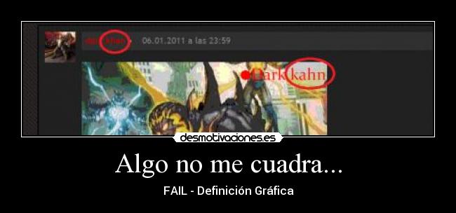 Algo no me cuadra... - FAIL - Definición Gráfica