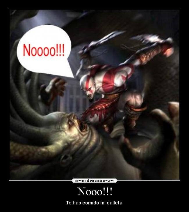 Nooo!!! - Te has comido mi galleta!