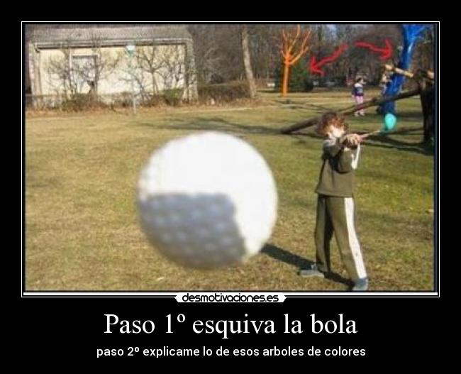 Paso 1º esquiva la bola -
