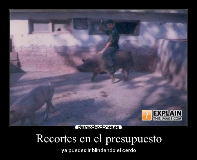 Recortes en el presupuesto -