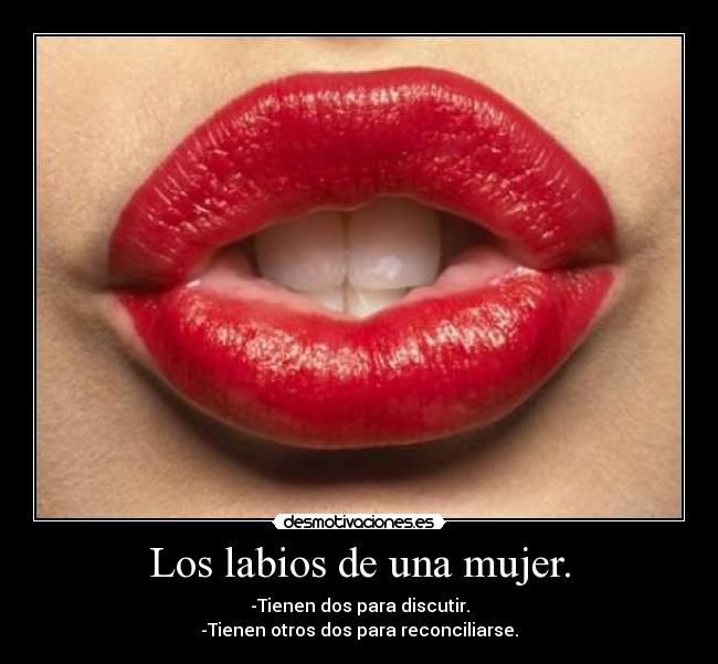 Los labios de una mujer. - 