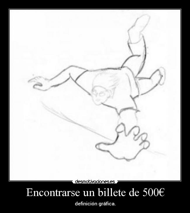 Encontrarse un billete de 500€ -