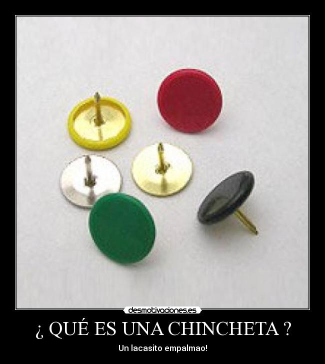 ¿ QUÉ ES UNA CHINCHETA ? - Un lacasito empalmao!