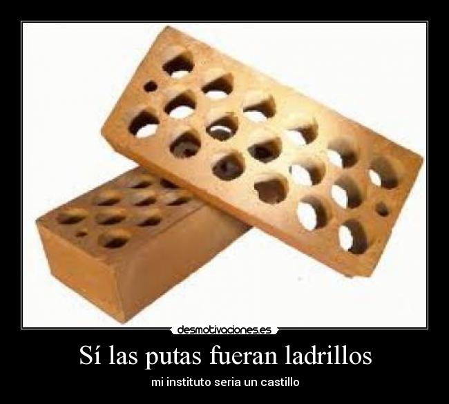 Sí las putas fueran ladrillos - 