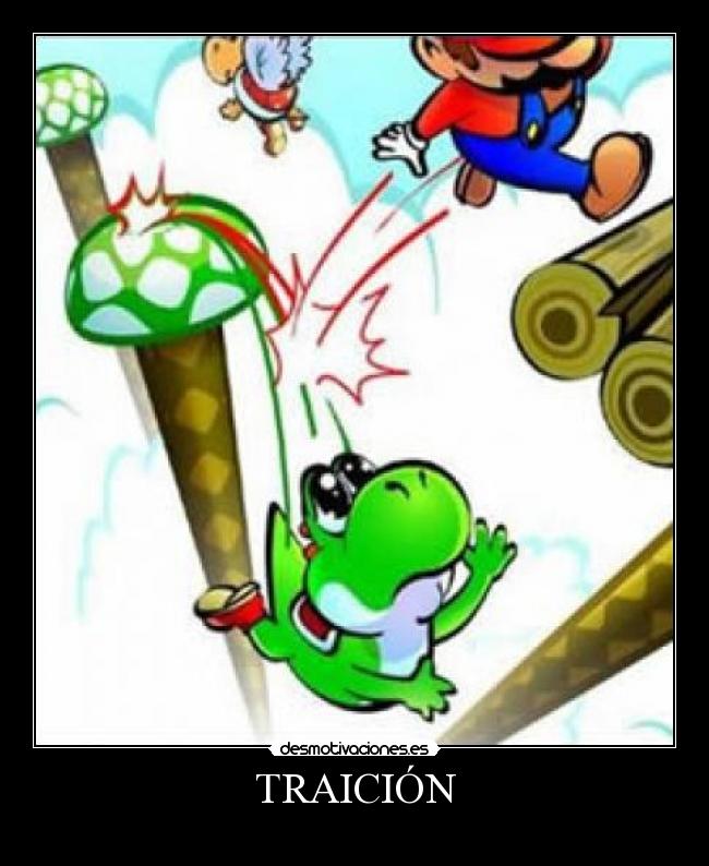 carteles mario traidor desmotivaciones