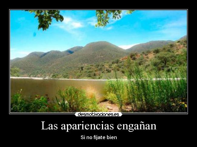 Las apariencias engañan -