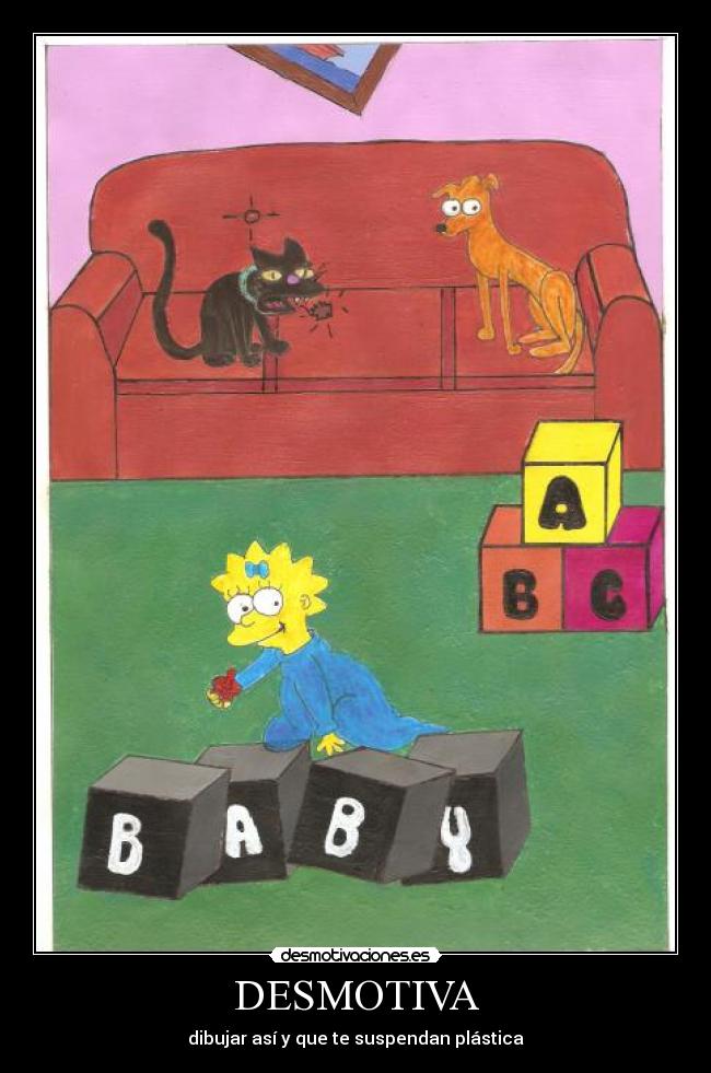 DESMOTIVA - dibujar así y que te suspendan plástica