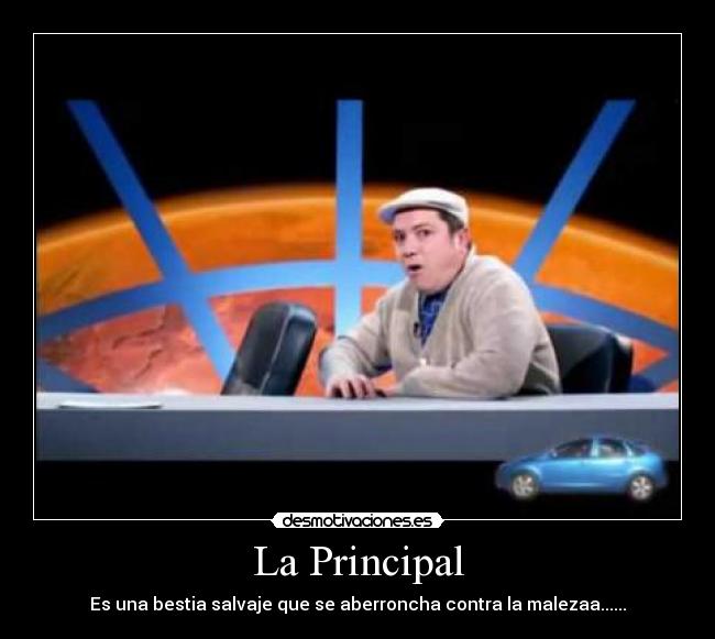 La Principal - Es una bestia salvaje que se aberroncha contra la malezaa......