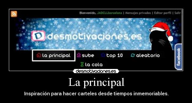 La principal - Inspiración para hacer carteles desde tiempos inmemoriables.