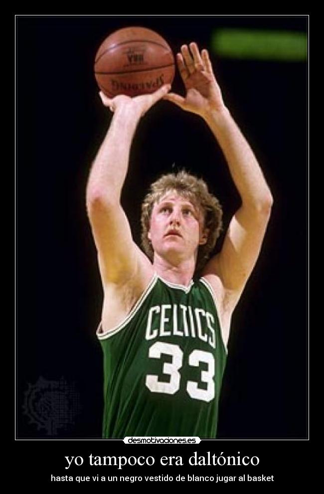 yo tampoco era daltónico - hasta que vi a un negro vestido de blanco jugar al basket