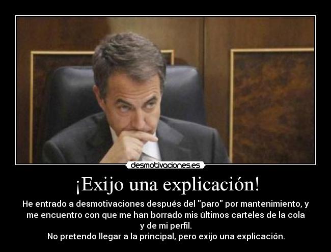 ¡Exijo una explicación! - 