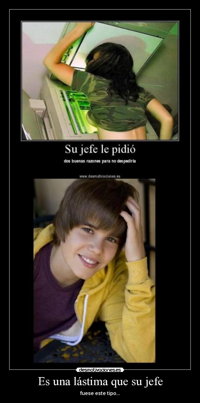 Es una lástima que su jefe - fuese este tipo...
