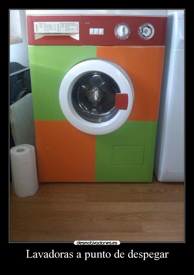 Lavadoras a punto de despegar -