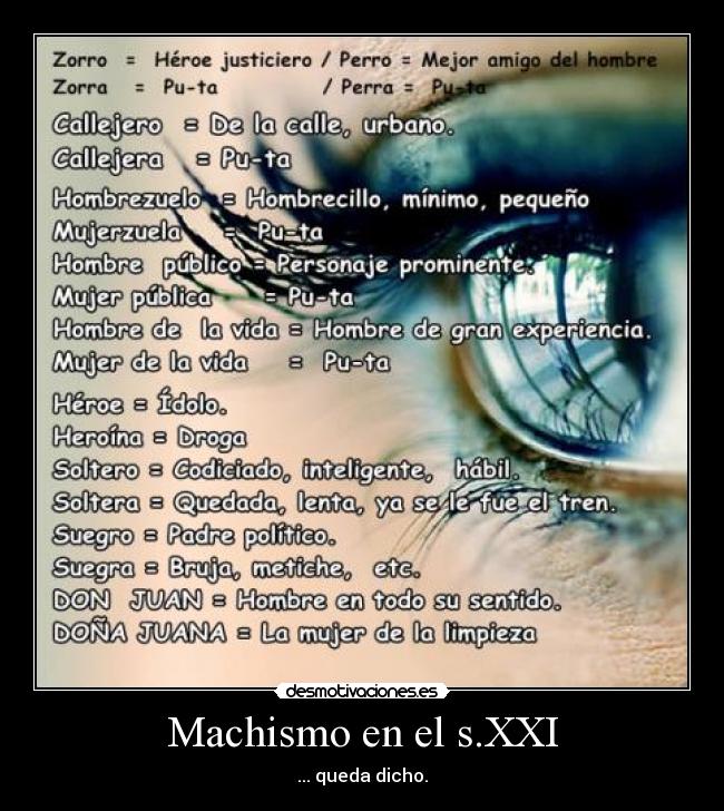 Machismo en el s.XXI -