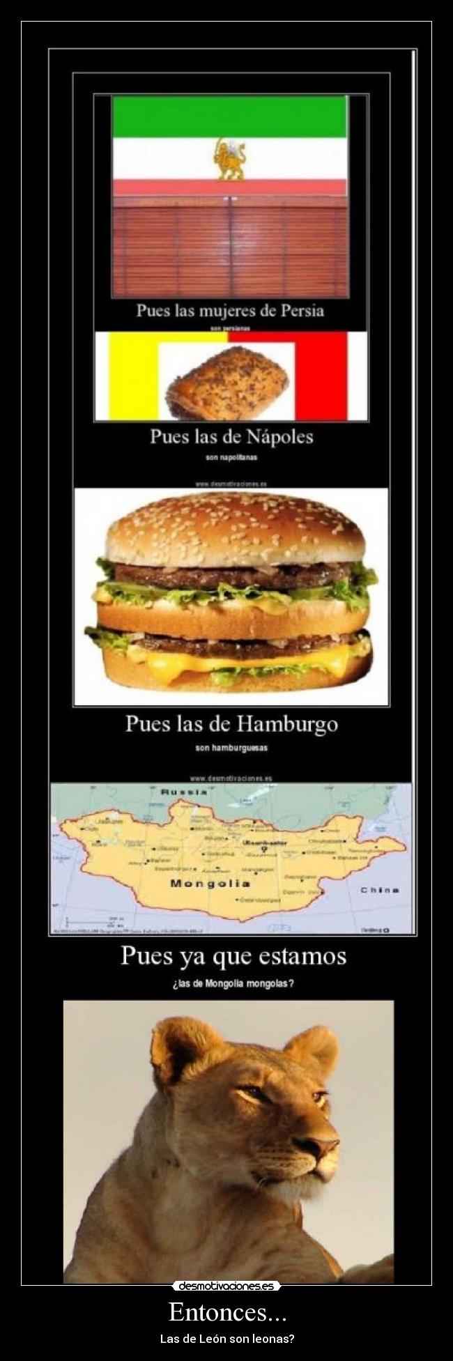 Entonces... - Las de León son leonas?