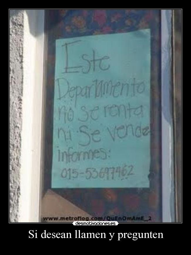 carteles departamento desmotivaciones