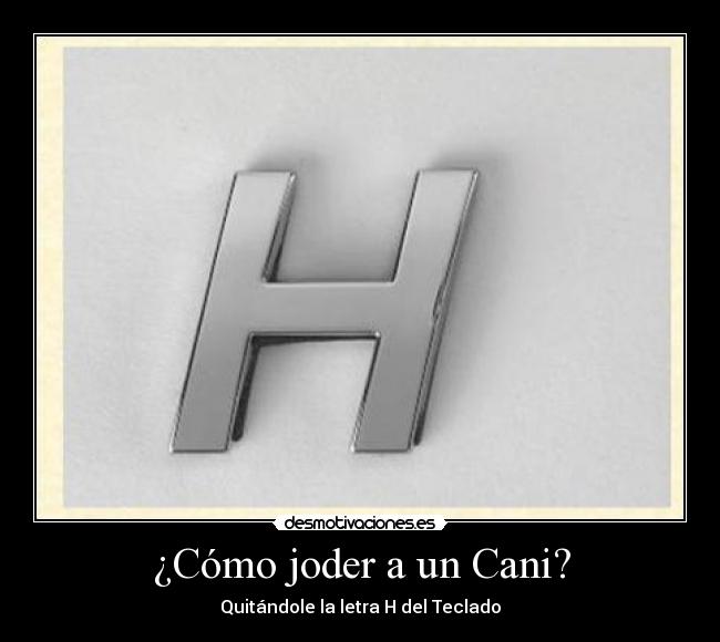 carteles cani joder letras teclado desmotivaciones