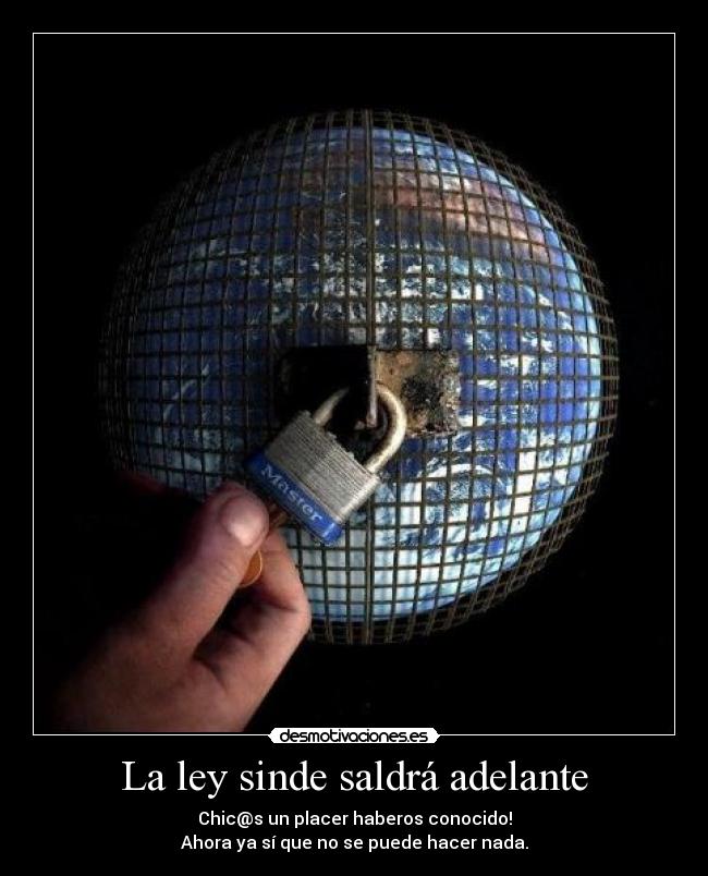 La ley sinde saldrá adelante -