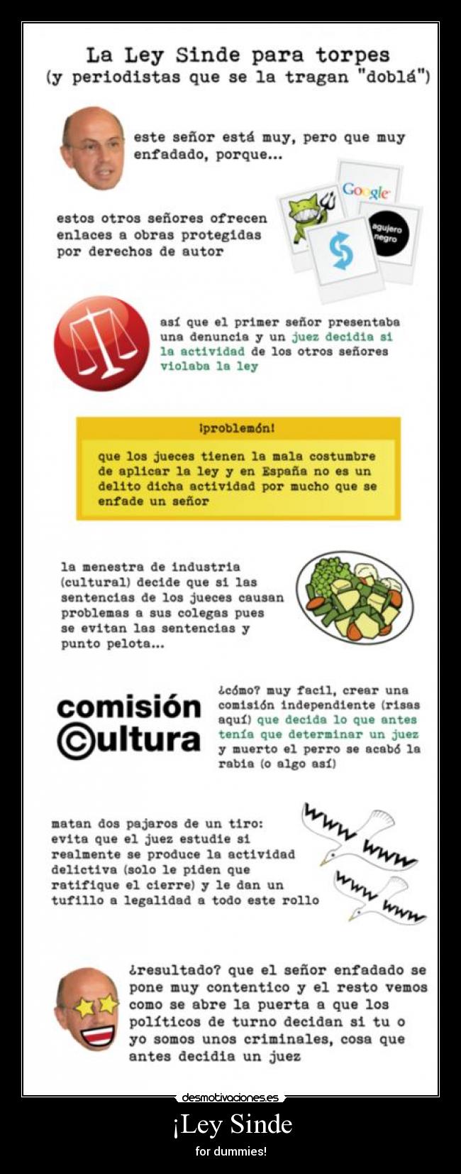 carteles ley sinde dummies desmotivaciones