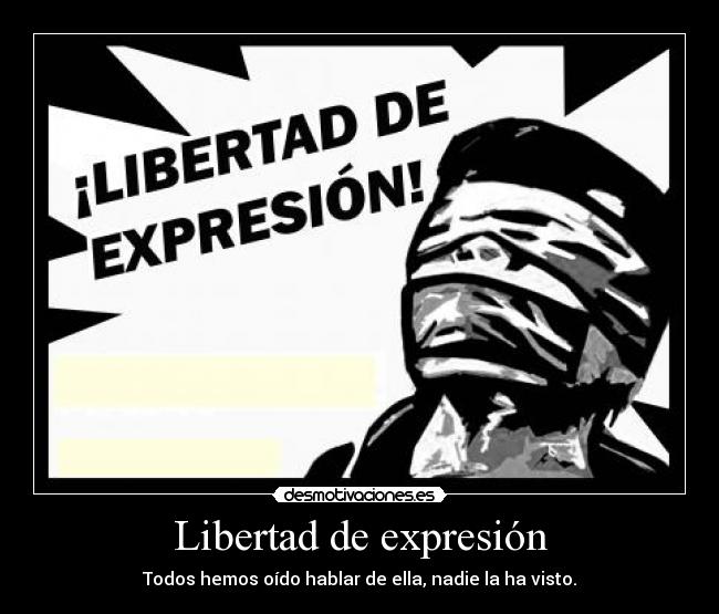 Libertad de expresión -