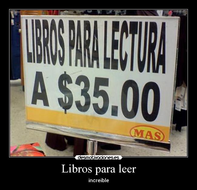 Libros para leer - increible