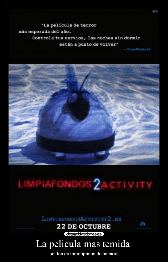 La pelicula mas temida - por los cazamariposas de piscina!!