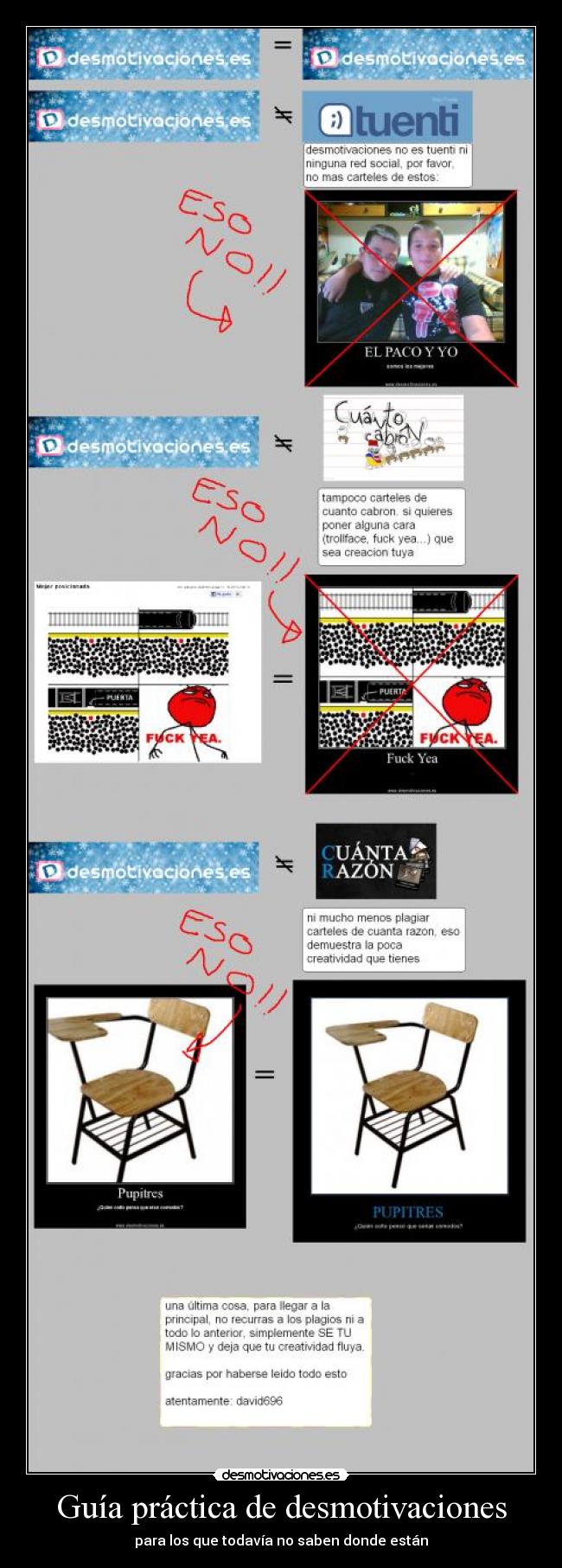 Guía práctica de desmotivaciones - para los que todavía no saben donde están