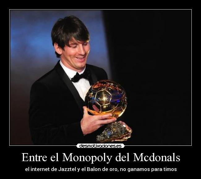 Entre el Monopoly del Mcdonals - 