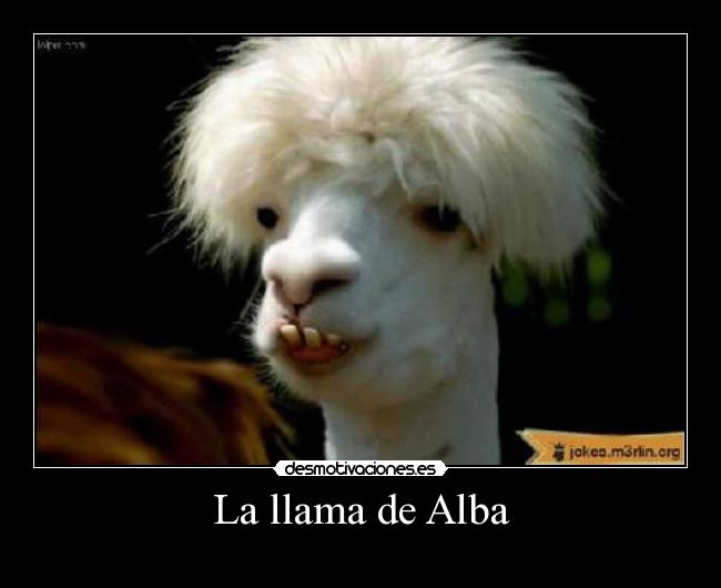 La llama de Alba -